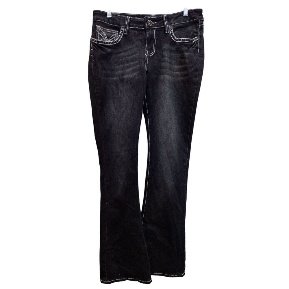 Red Rivet Dark was back fade bootcut‎ mid rise jeans